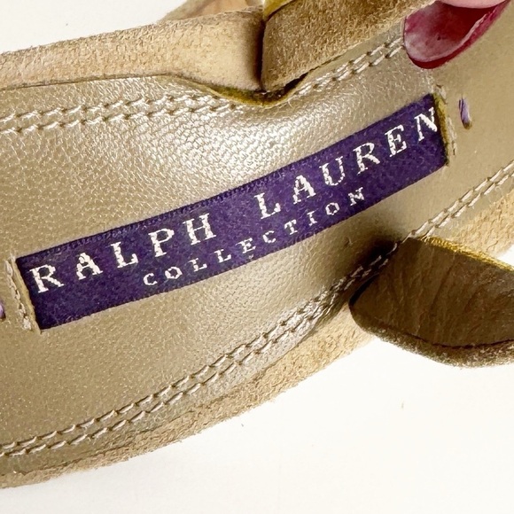 Ralph Lauren Collection purple label strappy high heel pointed toe size 9.5 - Picture 5 of 8